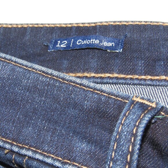 NWT TALBOTS Flawless Wide Leg Culotte Crop Jeans Size 12 - Picture 6 of 8